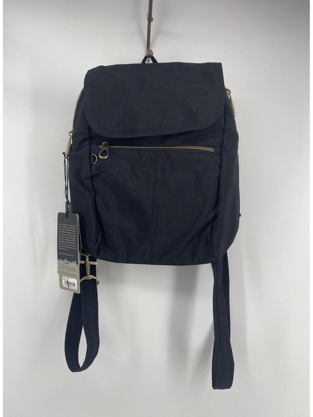 Travelon Anti-Theft Signature Backpack Black RFID‎ Travel Laptop Bag NEW